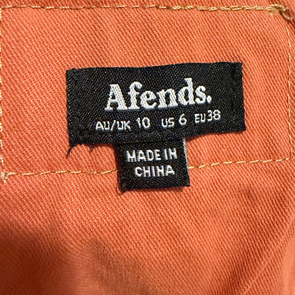 Women’s Rust Orange Short Overalls Jumper - Picture 7 of 7